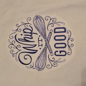 Whip It Good Embroidered Kitchen Towel